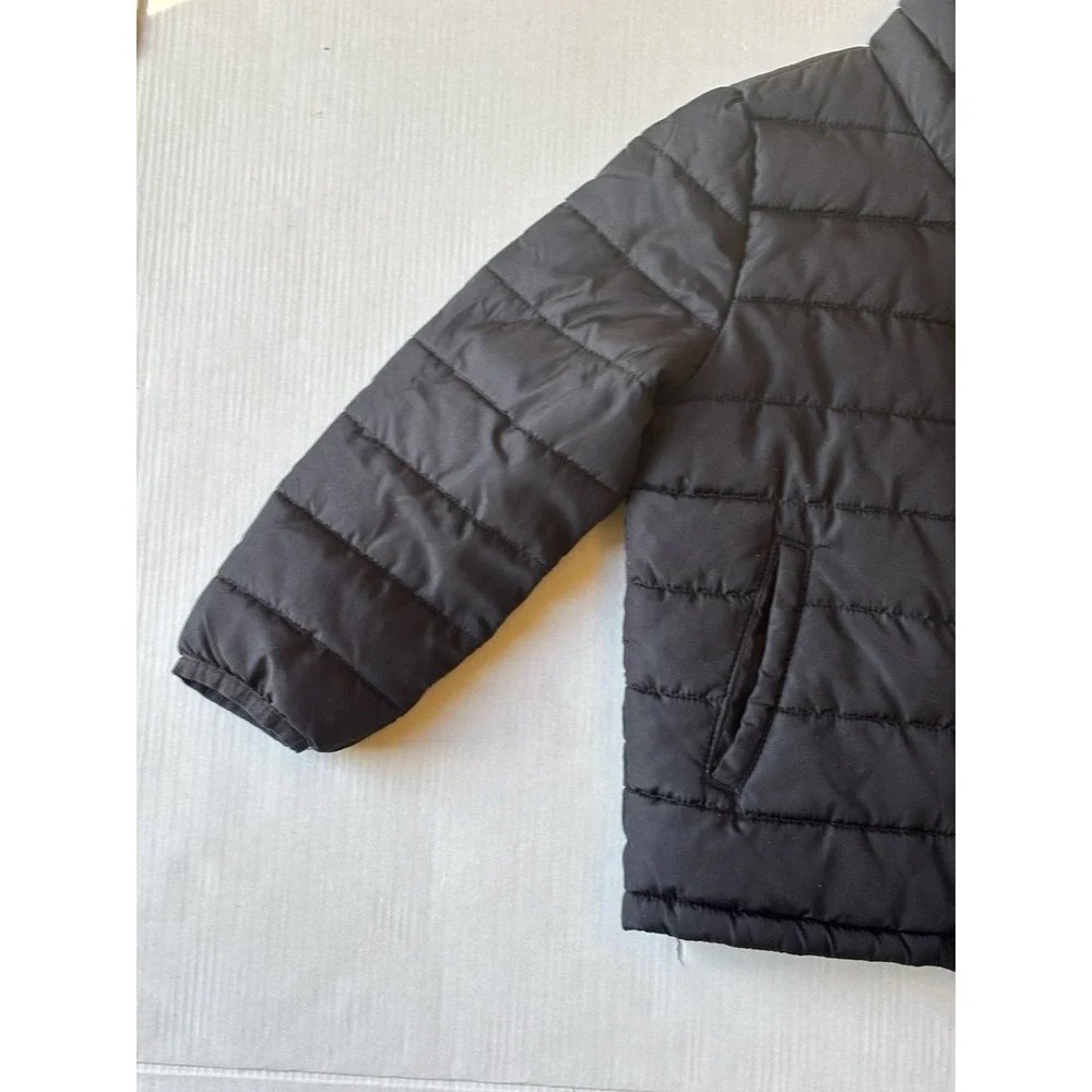 Gap‎ Boys Reversible Black Dinosaur Camouflage Puffer Jacket Cold Control Sz 4